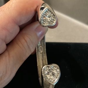 Chicos Polished Silver tone cuff bracelet